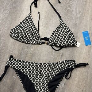 Cupshe Black and White Bikini